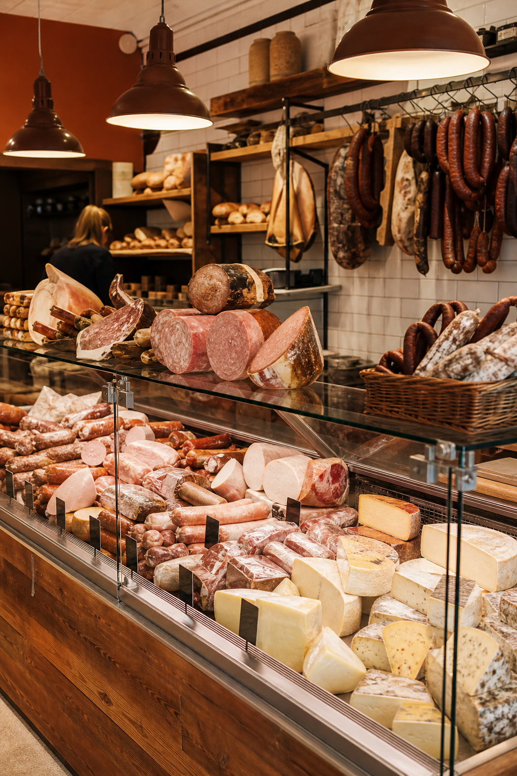 Wurst- und Käsetheke der Bäckerei Pelster